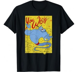 Disney Aladdin Genie and Lamp You Wish Poster T-Shirt